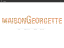 Tablet Screenshot of maisongeorgette.com
